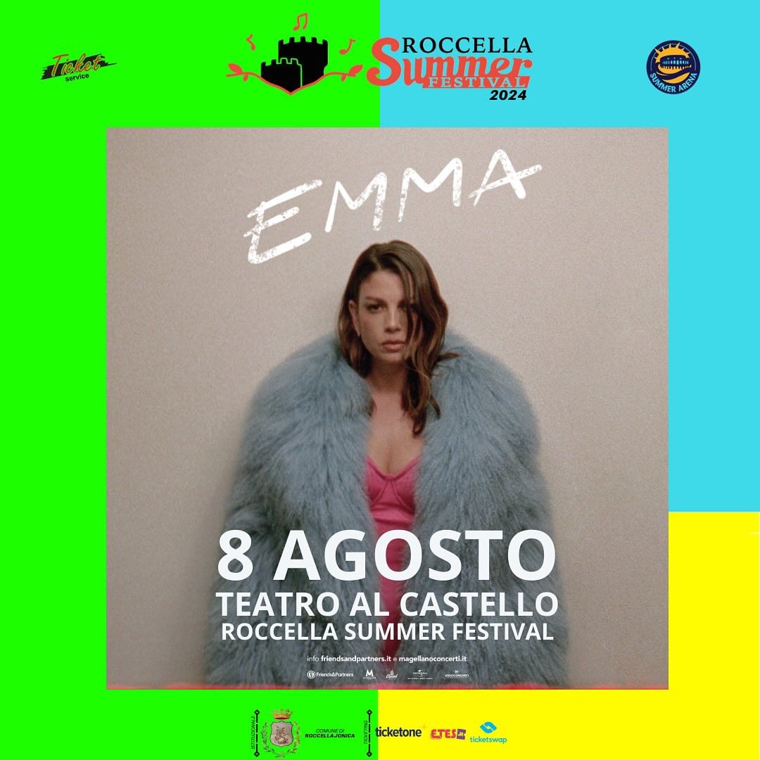 Emma in concerto l'8 agosto per il Roccella Summer Festival 2024