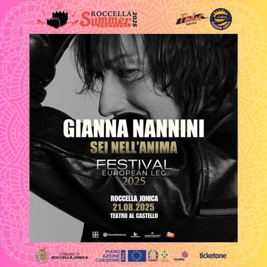 Gianna Nannini Locandina dimensioni IG RSF